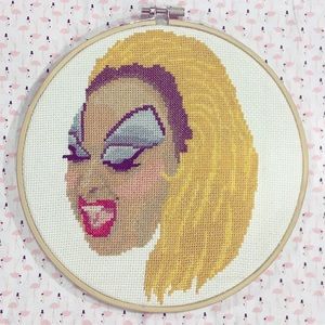 Divine Drag Queen Cross Stitch